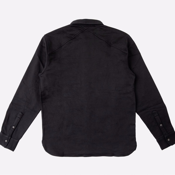 BNWOT / LTD. EDITION 3sixteen Crosscut Western Fleece Knit Shirt - Black - Large - Picture 6 of 11